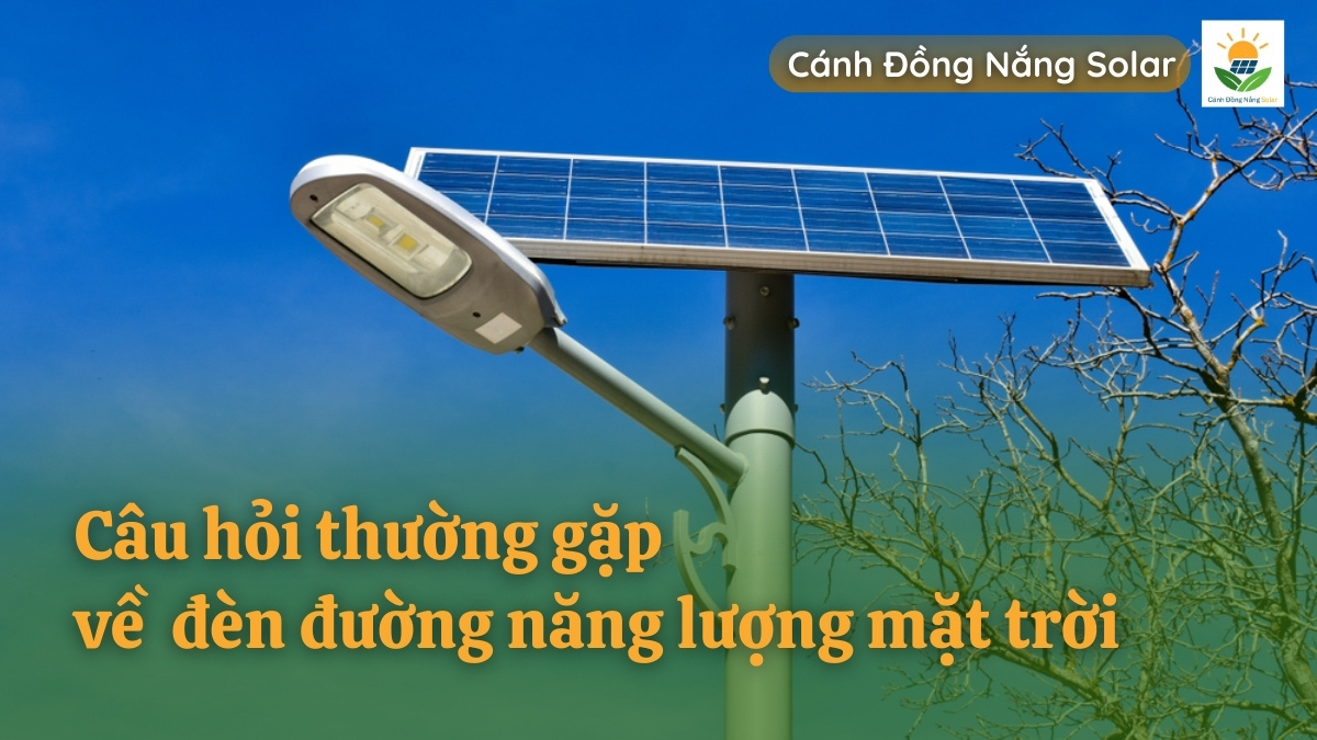 Câu hỏi thường gặp về đèn đường năng lượng mặt trời