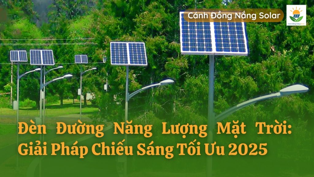 Đèn đường năng lượng mặt trời, giải pháp chiếu sáng
